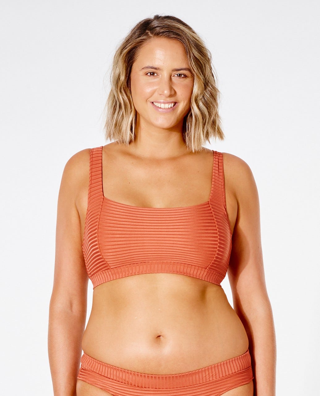 Rip Curl Premium Surf DD Crop Bikini Top Rhubarb
