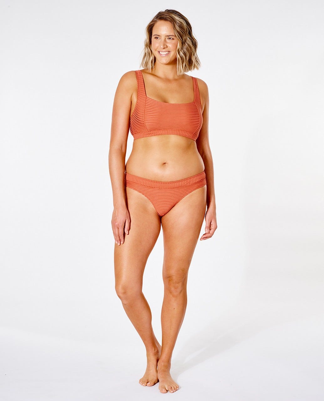 Rip Curl Premium Surf DD Crop Bikini Top Rhubarb