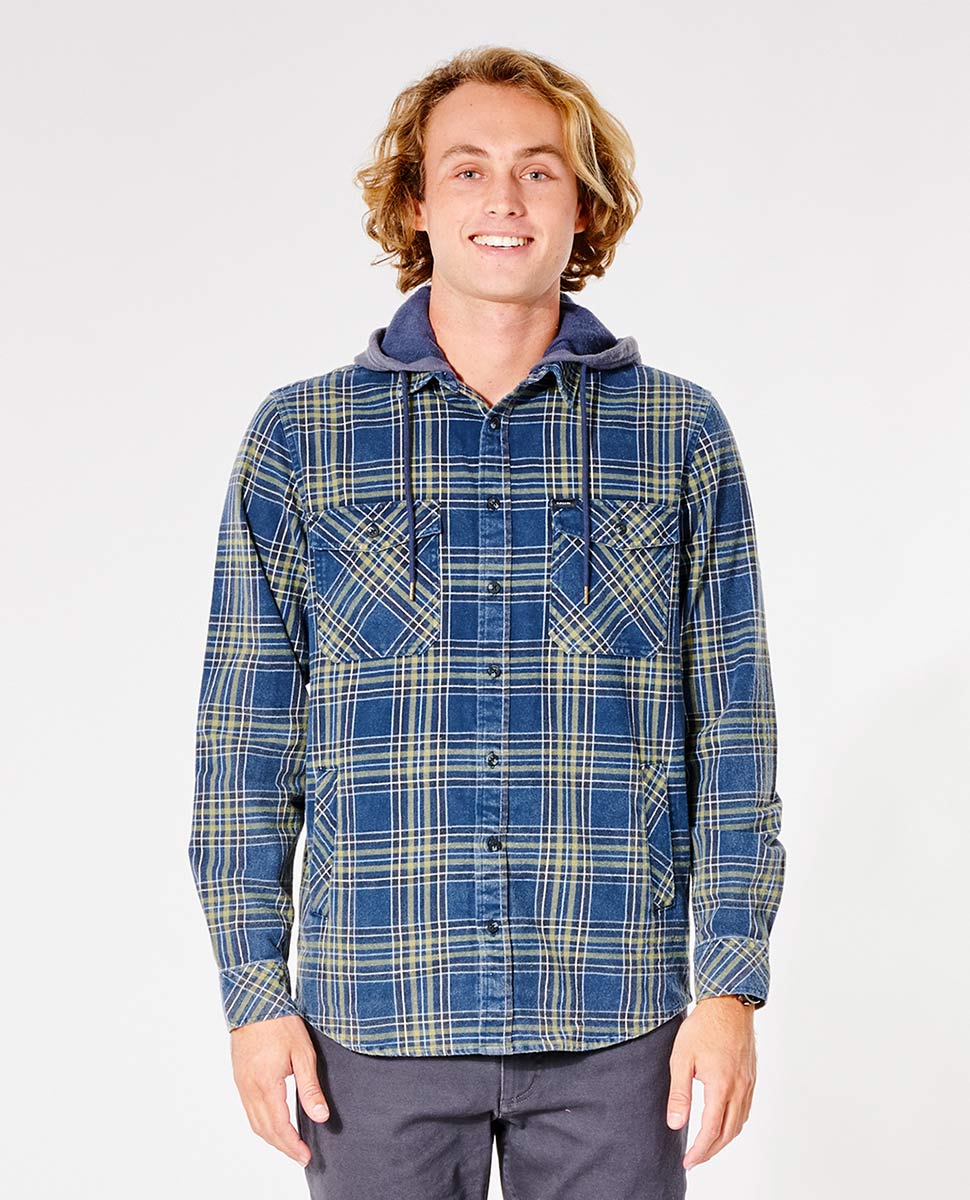 Rip Curl Ranchero Flannel Shirt NAVY