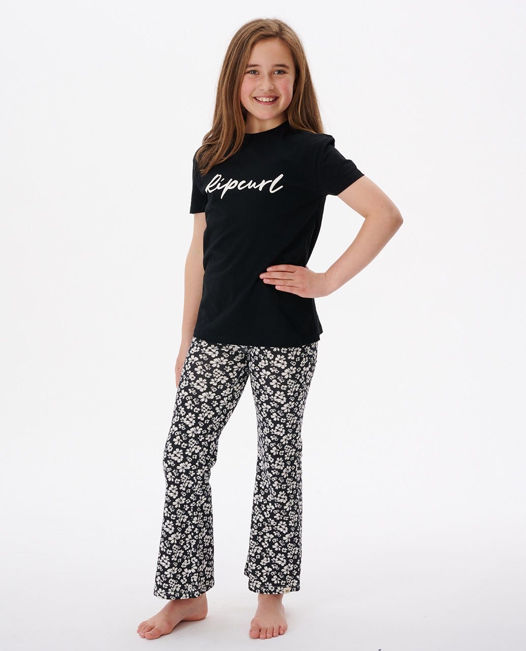 Rip Curl Script Tee - Girls (8 - 14 years) BLACK