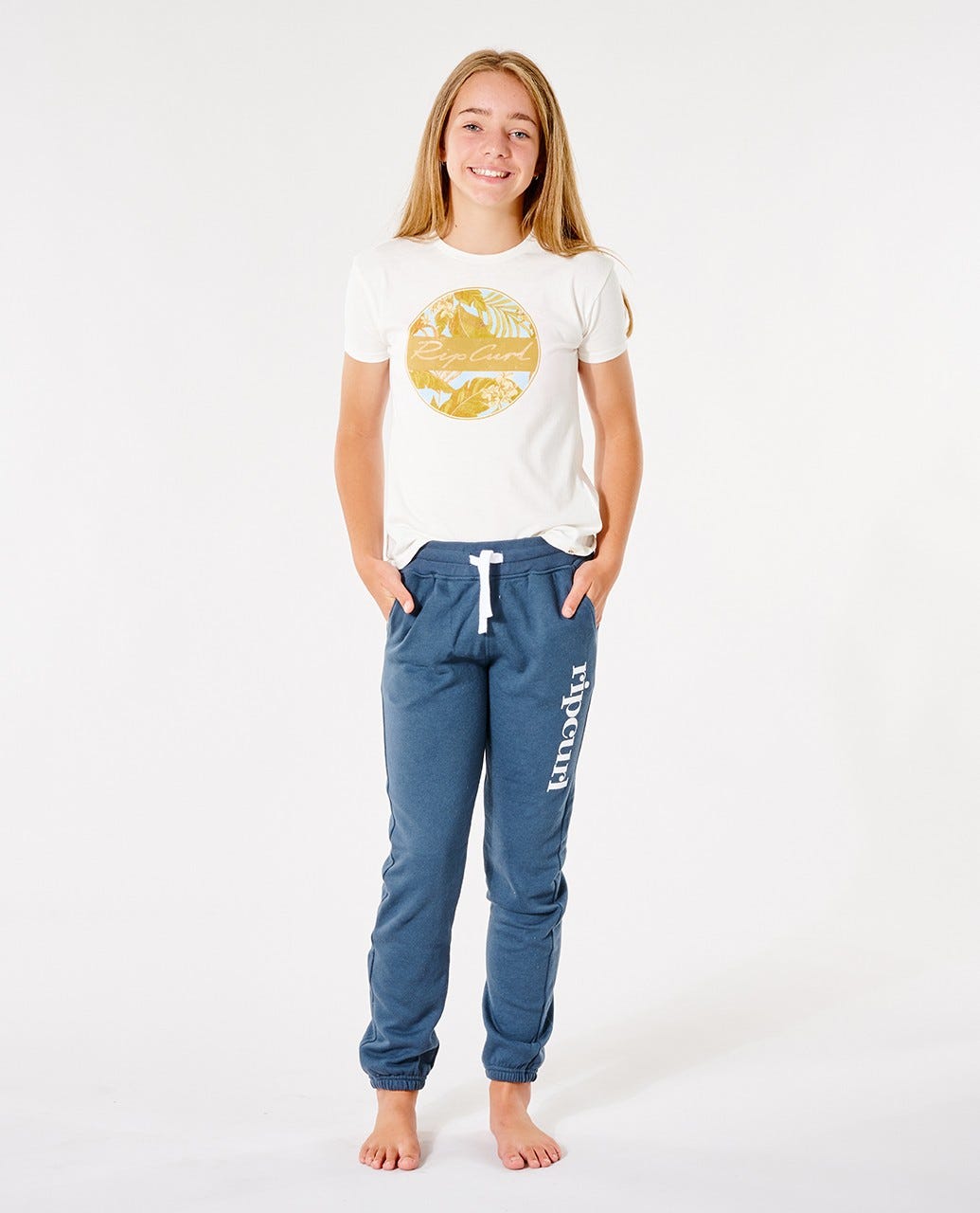 Rip Curl State Trackpant - Girls (8 - 16 years) Navy