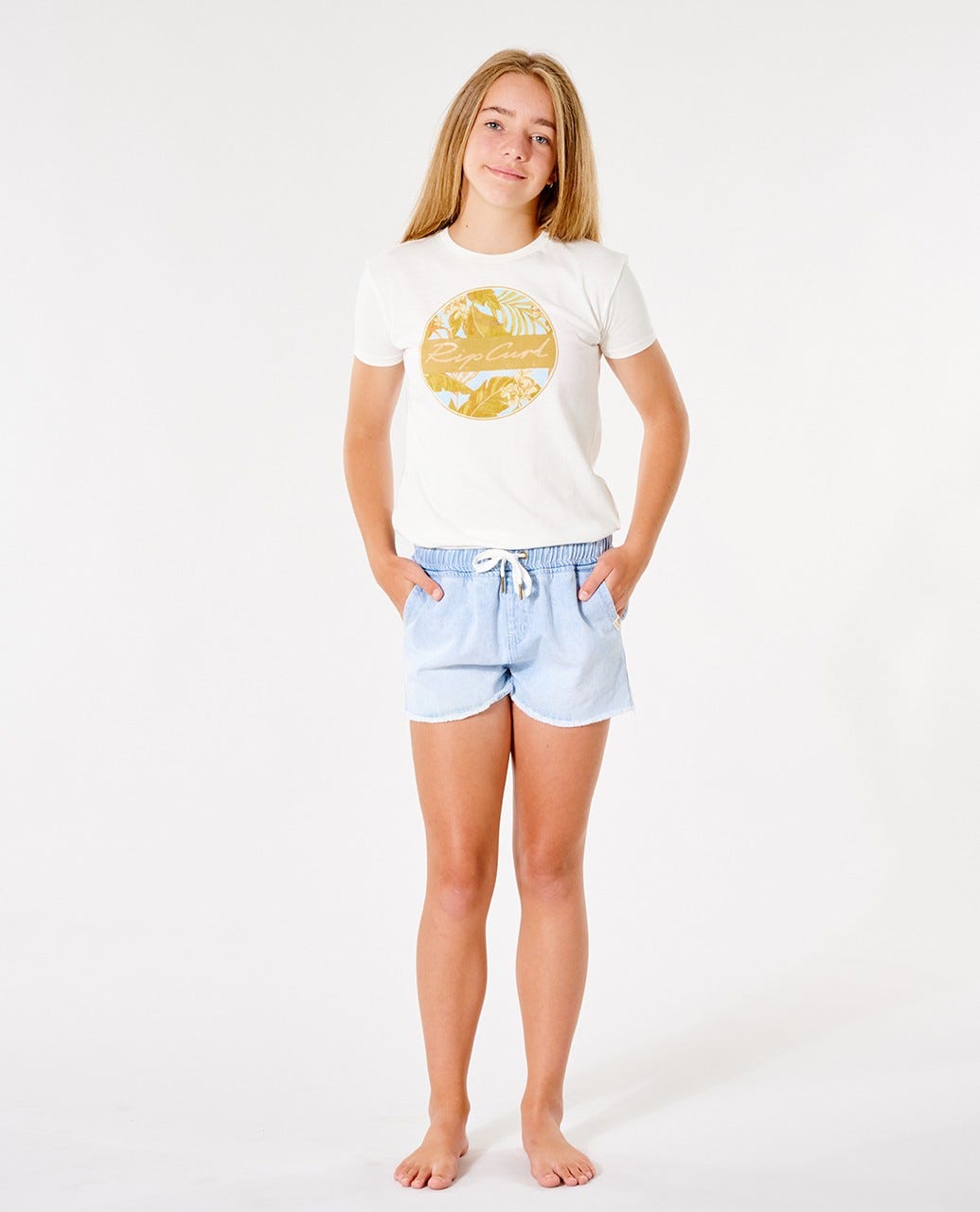 Rip Curl Tara Short - Girls (8-16 years) Blue ice