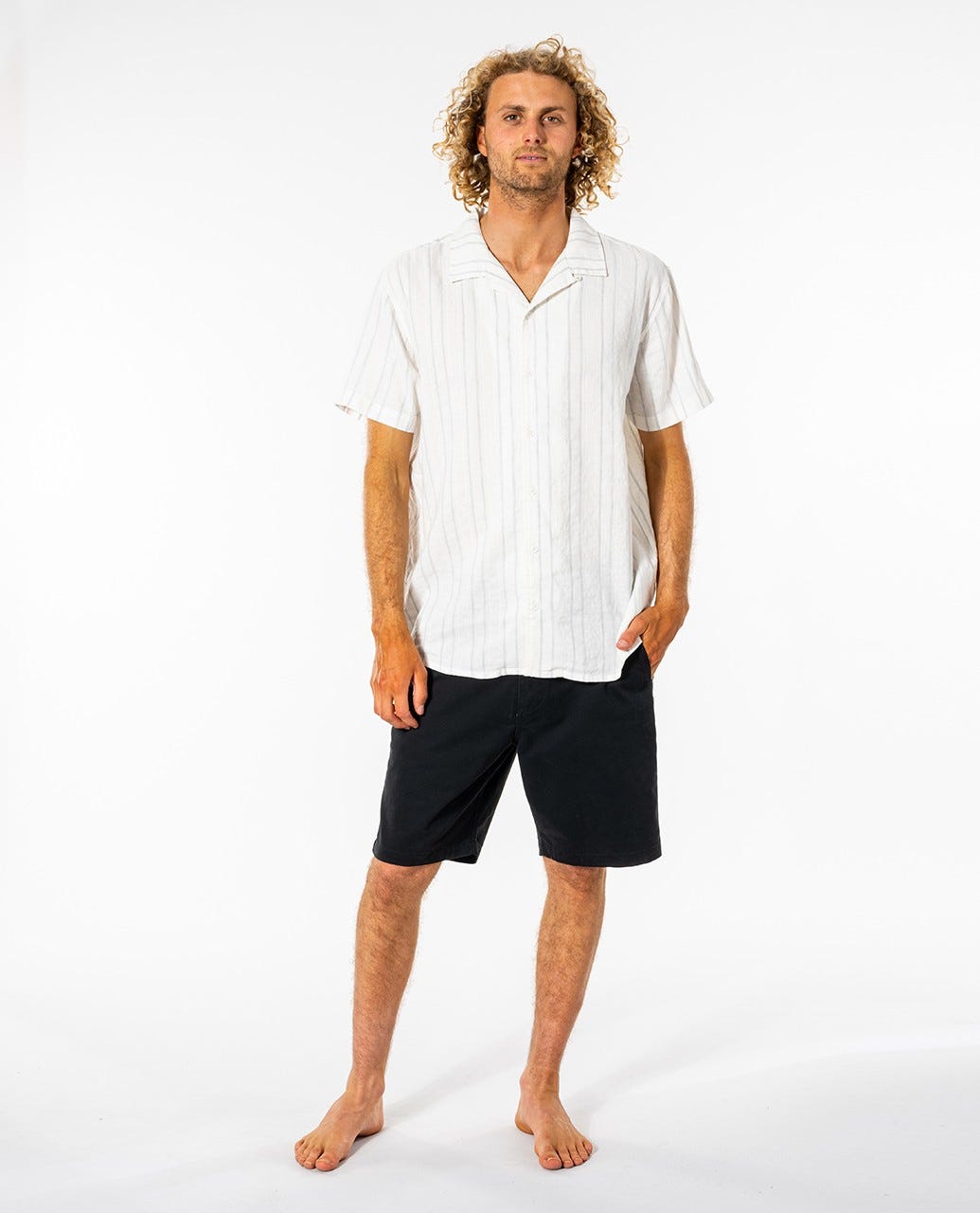 Rip Curl Vert Short Sleeve Shirt Bone
