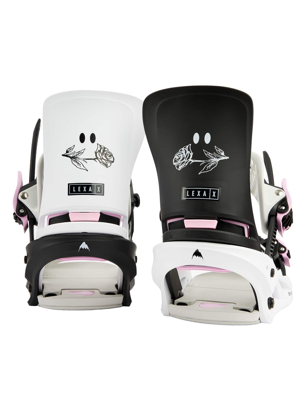 Burton Lexa X Re:Flex Snowboard Binding 2022 Black / white / roses