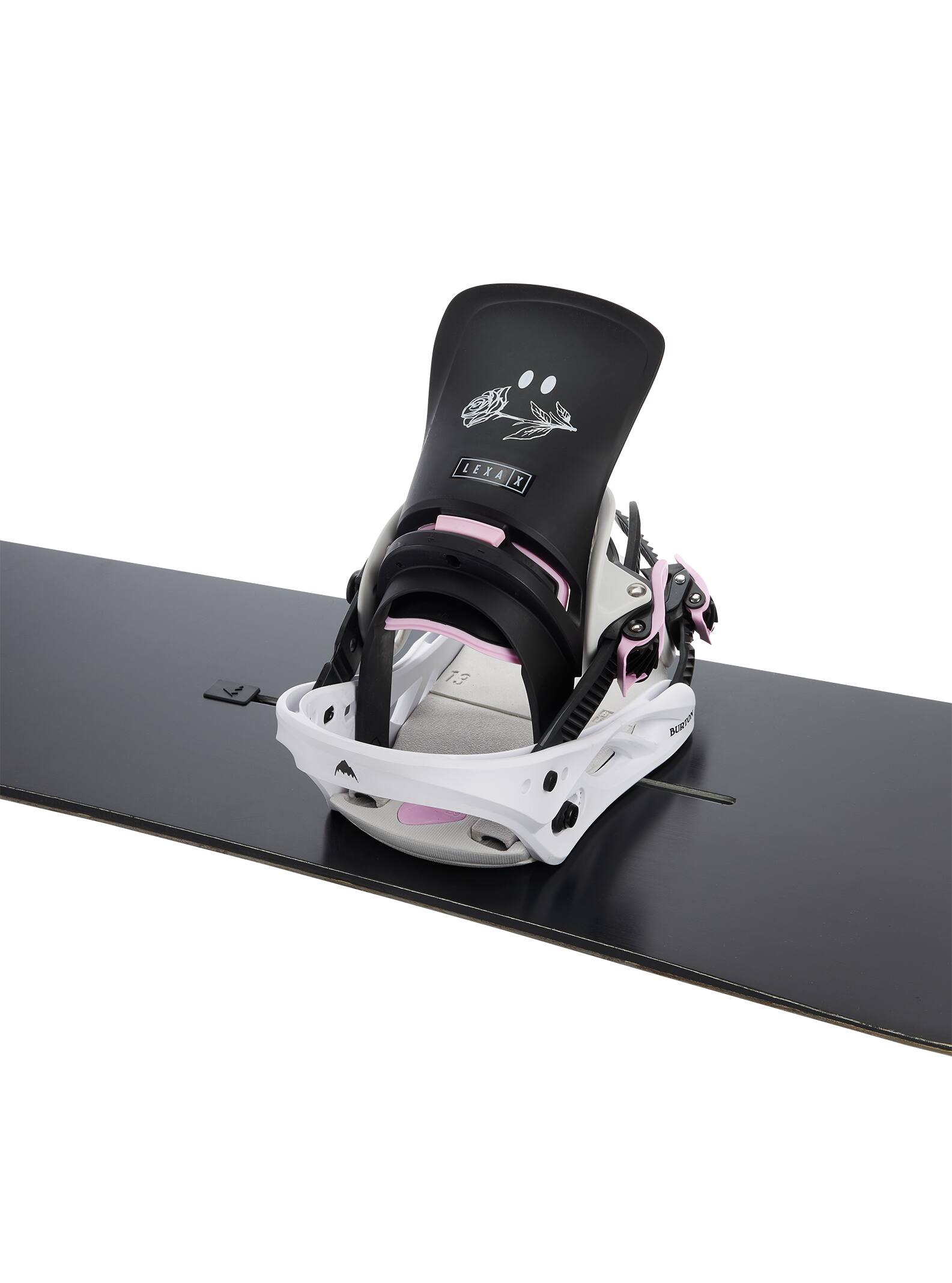 Burton Lexa X Re:Flex Snowboard Binding 2022 Black / white / roses