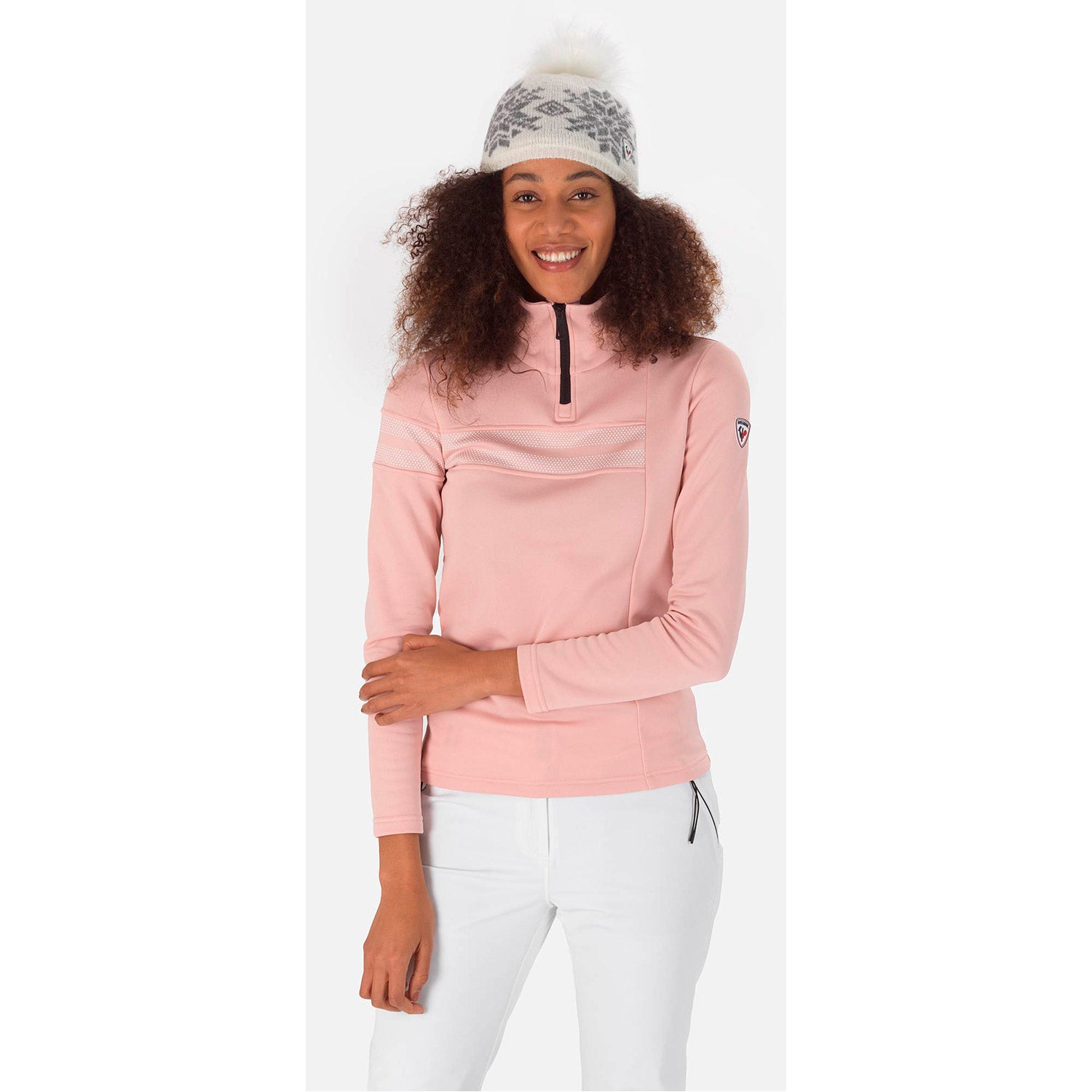 Rossignol Women's Resort 1/2 Zip Skivvy 2023 Powder Pink