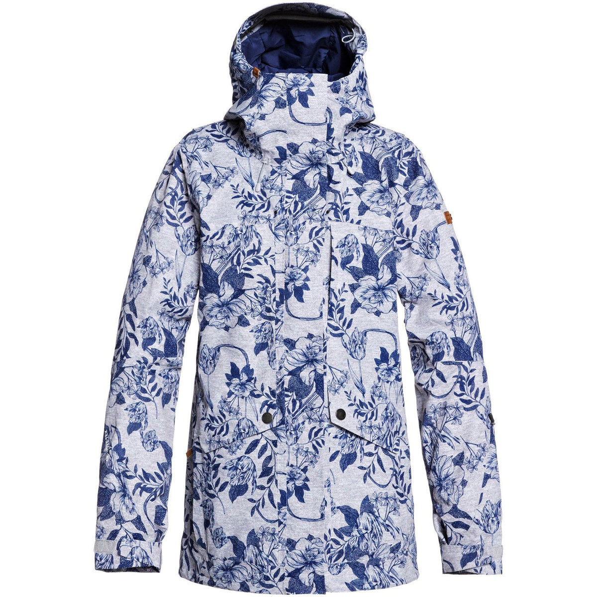 Roxy Glade 2L Gore-Tex Printed Snow Jacket 2020 Heather Grey Botanic