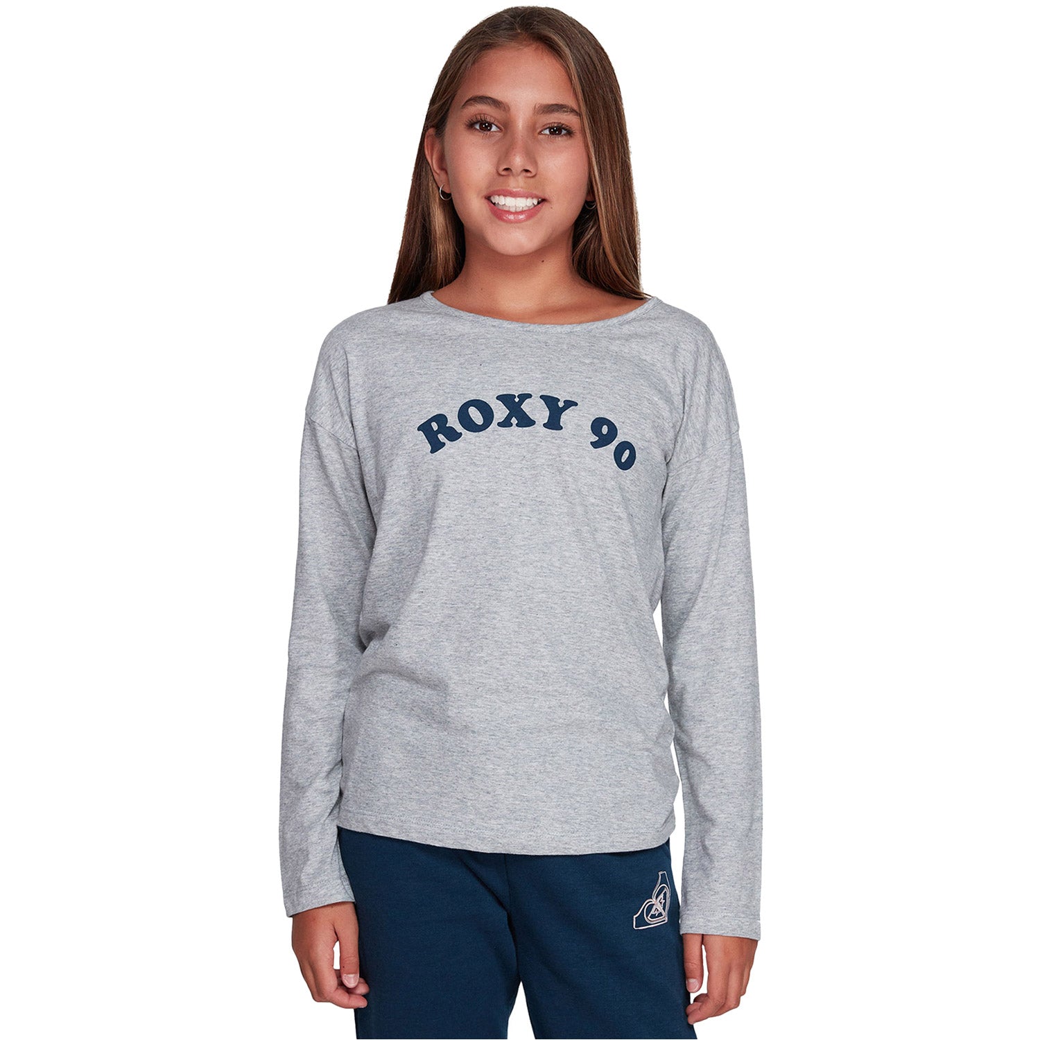 Roxy Mermaid Feeling Long Sleeve Girls Tee Heritage Heather