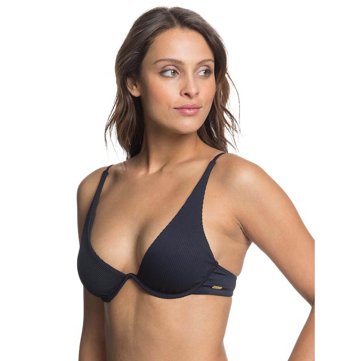 Roxy Mind of Freedom Underwire Bra Bikini Top Anthracite
