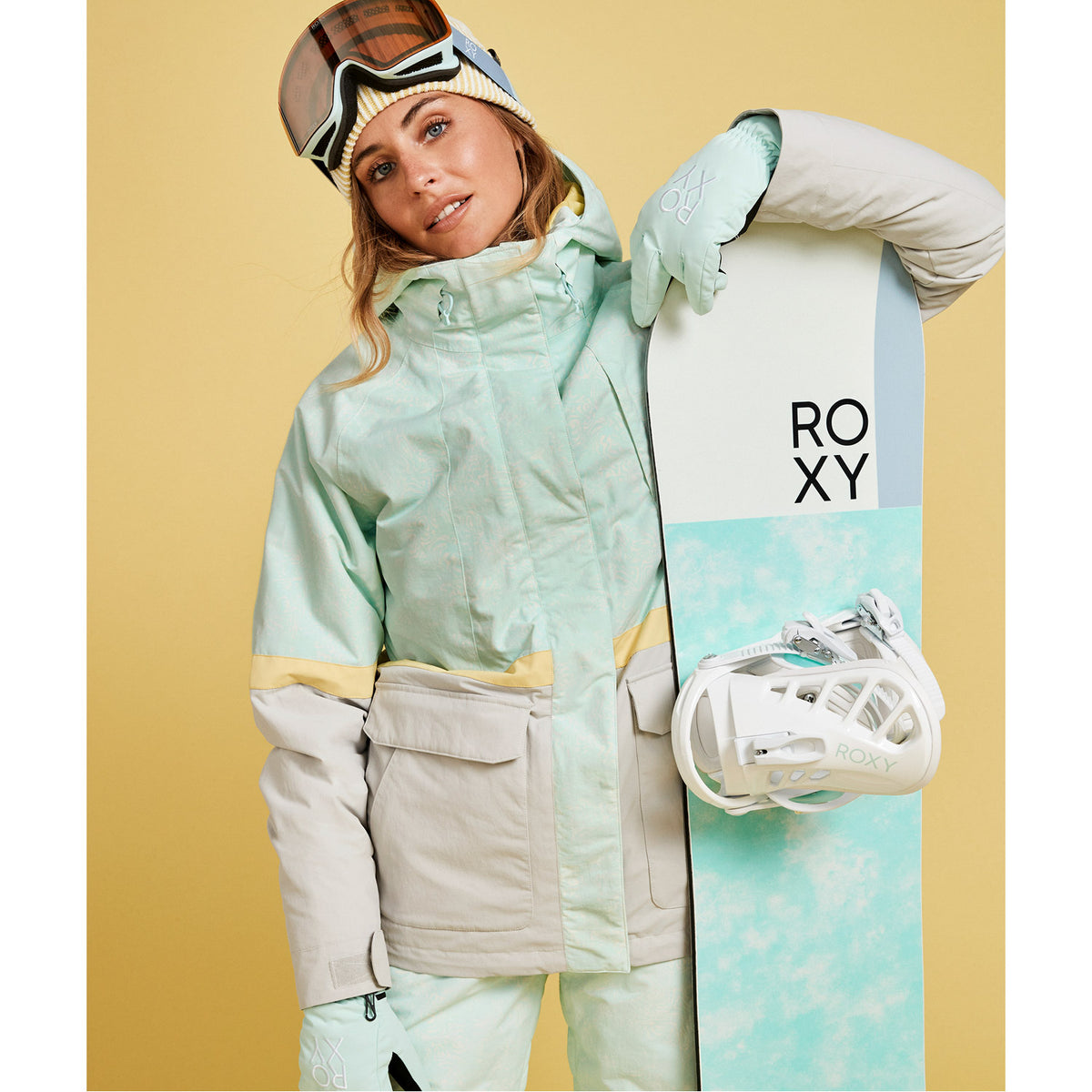 Roxy Ritual Insulated Snow Jacket Fair Aqua Water Walking