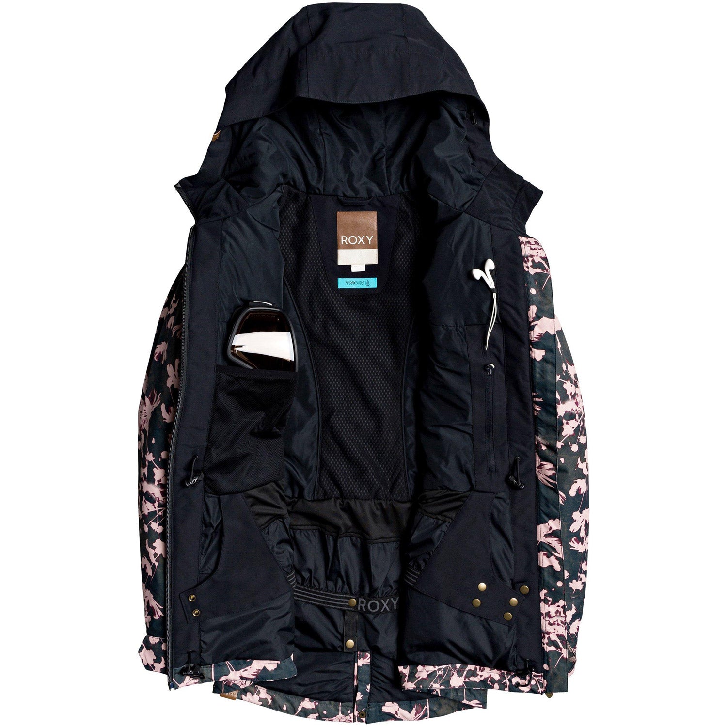 Roxy Stated Snow Jacket 2020 True Black Poppy