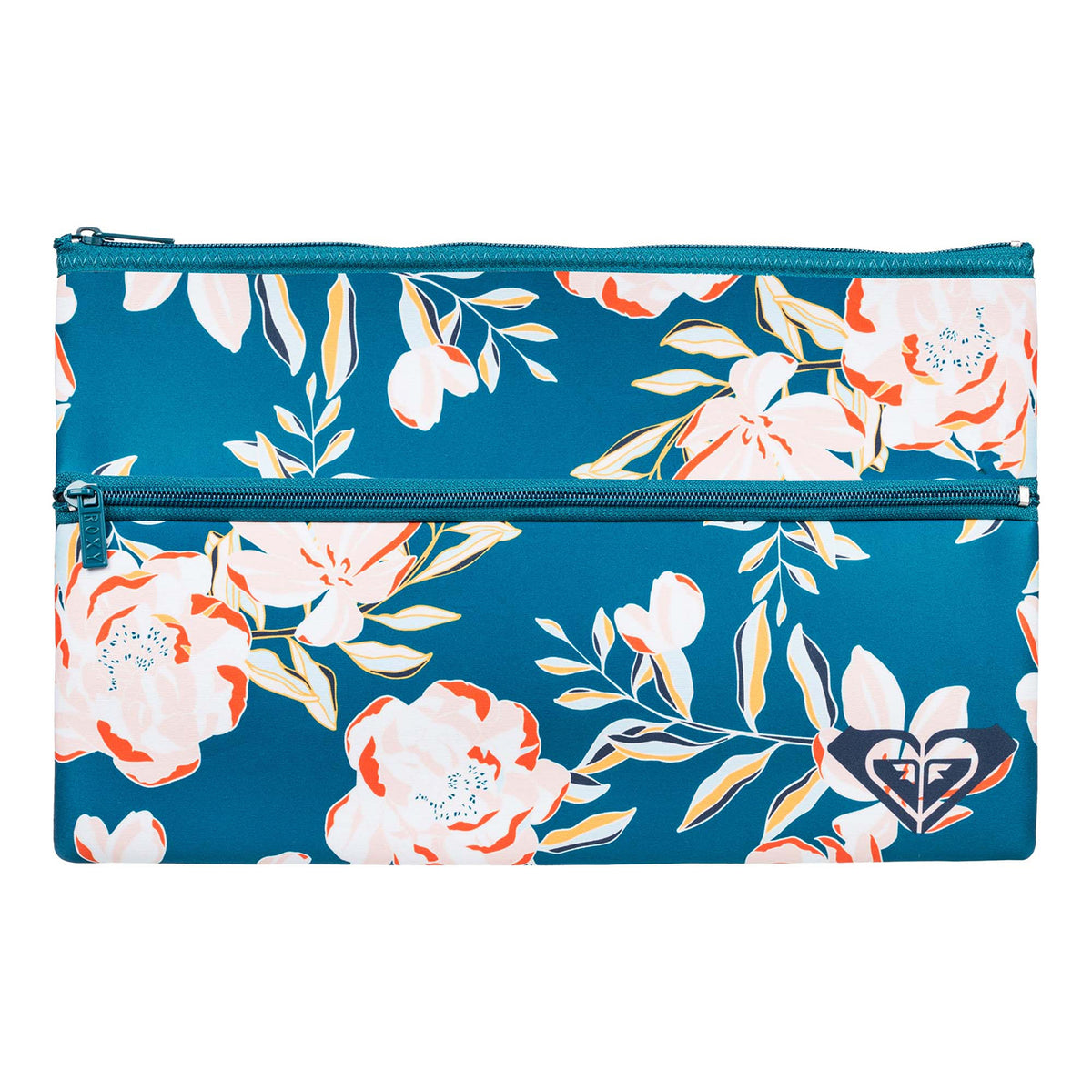 Roxy White Shoulder Pencil Case Ink Blue