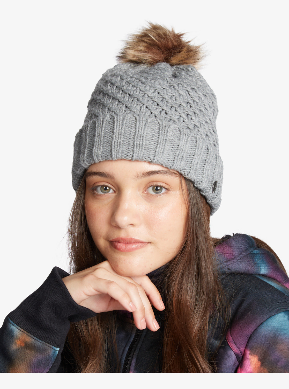 Roxy Womens Blizzard Beanie Heather grey