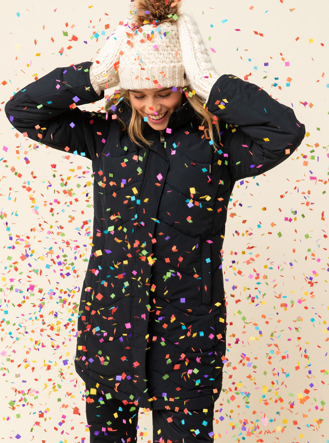 Roxy Womens Blizzard Beanie Parchment