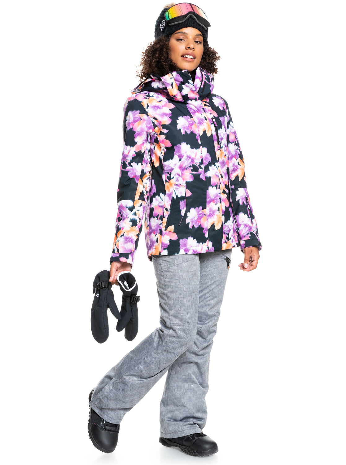 Roxy Womens Roxy Jetty Snow Jacket True black jorja