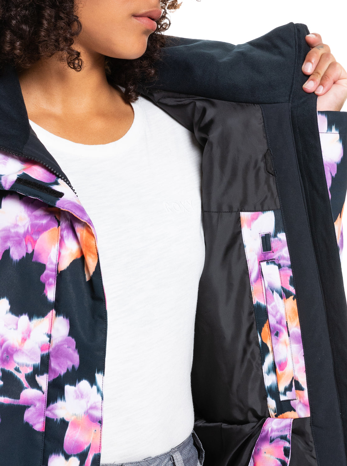 Roxy Womens Roxy Jetty Snow Jacket True black jorja