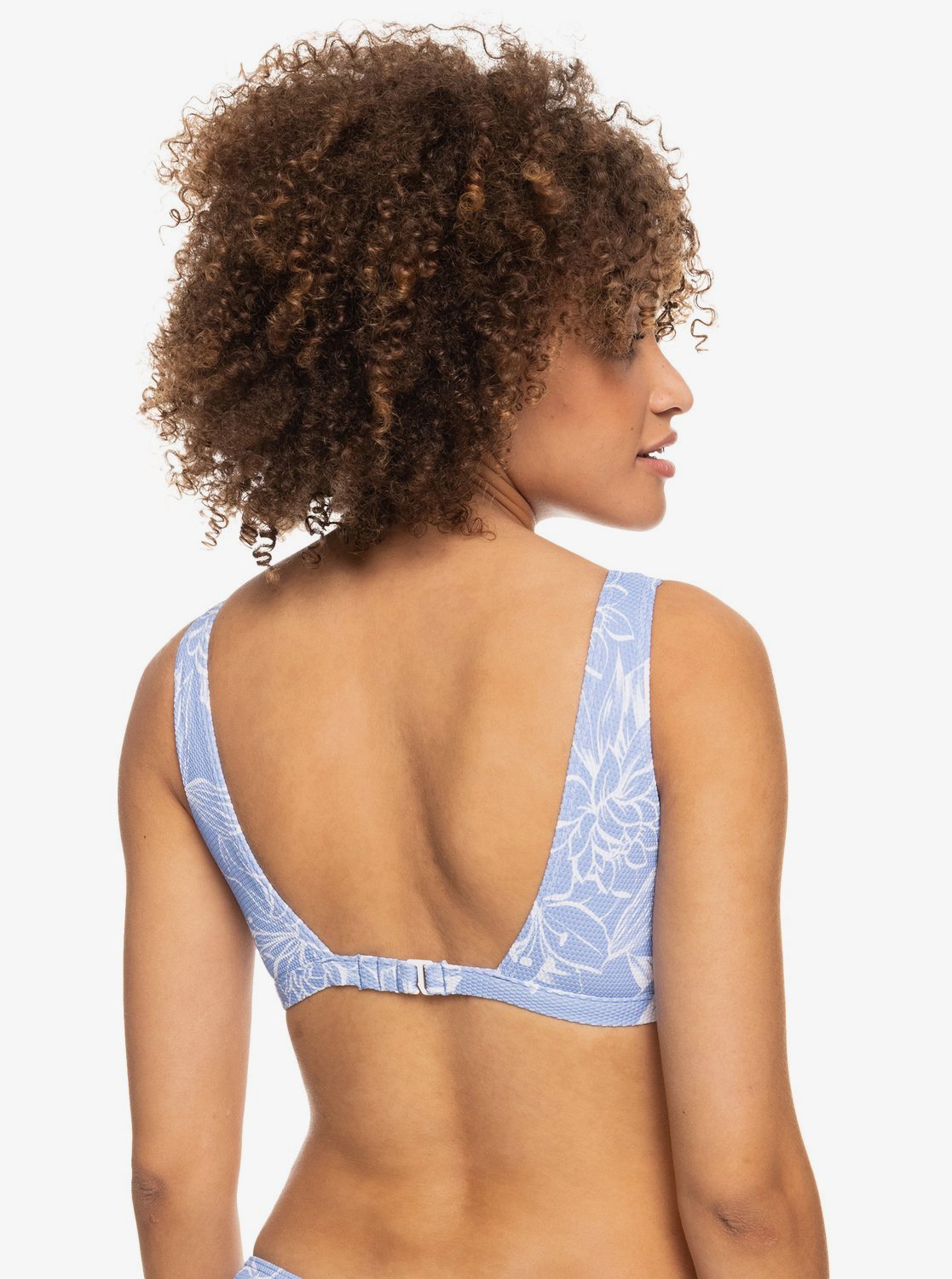 Roxy Womens The Break Of Dawn Separate Underwired D-Cup Bikini Top LAVENDER LUSTRE TROPICAL OAS S