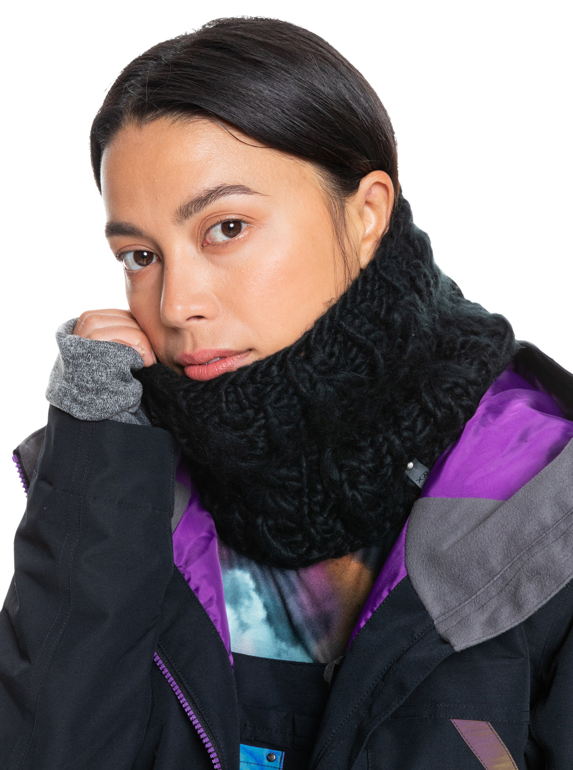 Roxy Womens Winter Neck Warmer True black