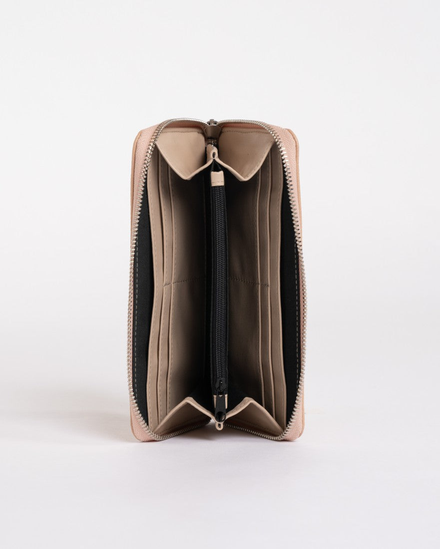 Rusty Essence Zip Around Wallet NUDE