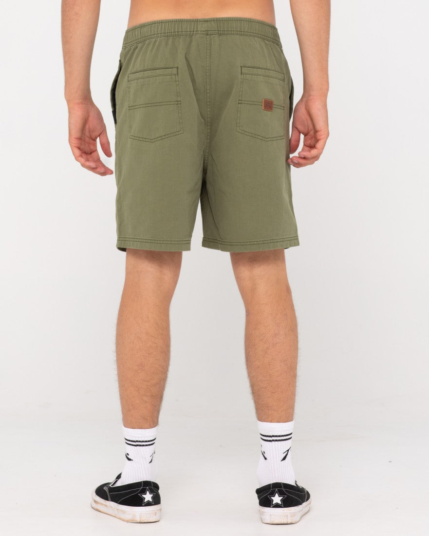 Rusty Manila Folder 19 Elastic Short SAVANNA