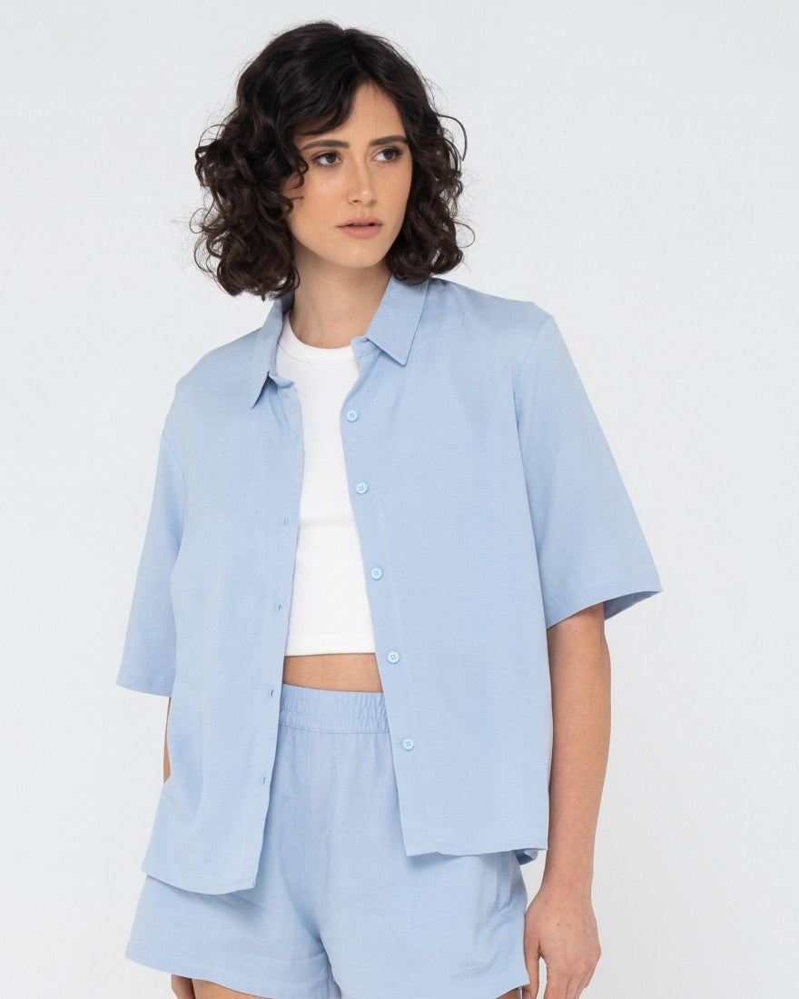 Rusty Saltwater Shirt DUSTY BLUE
