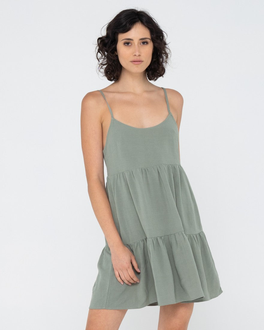 Rusty Saltwater Slip Dress DUSTY TEAL