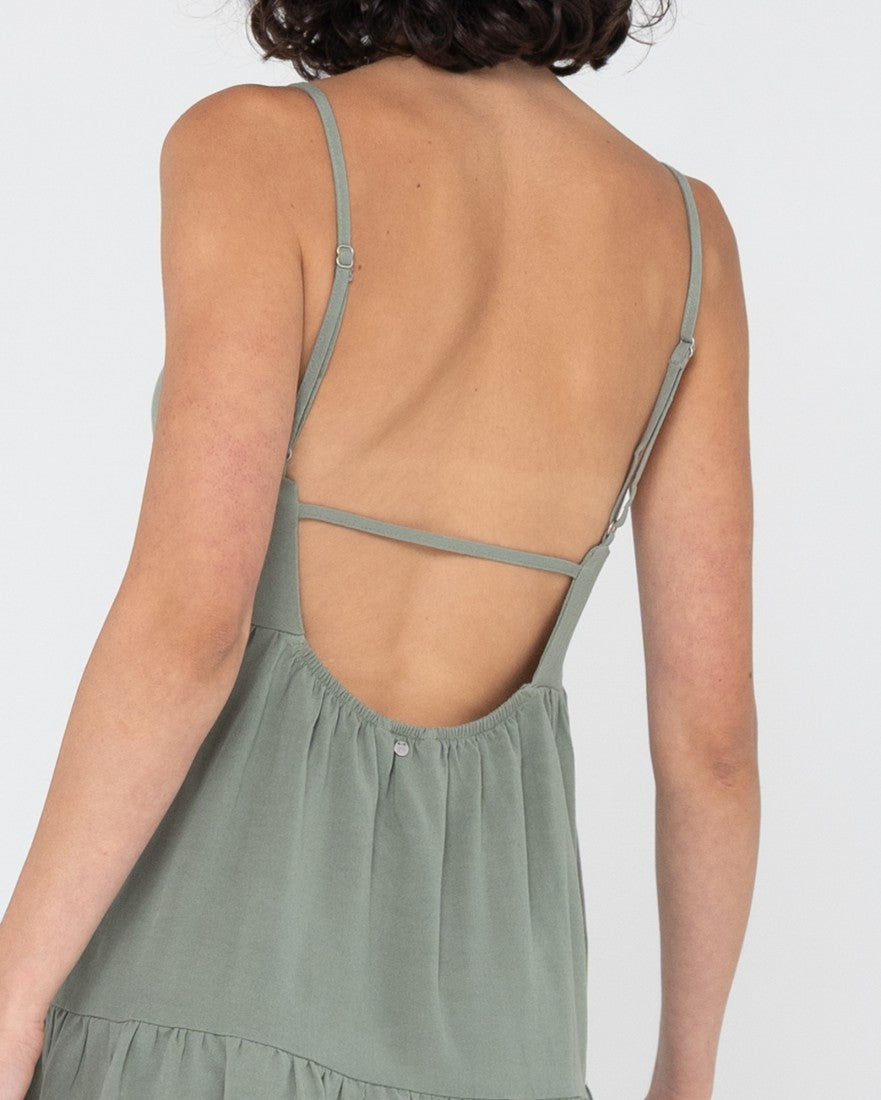 Rusty Saltwater Slip Dress DUSTY TEAL