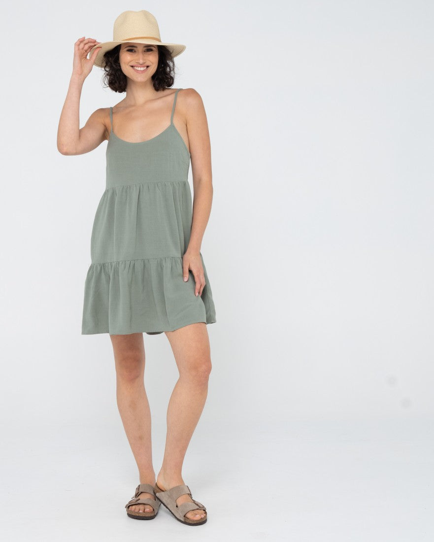 Rusty Saltwater Slip Dress DUSTY TEAL