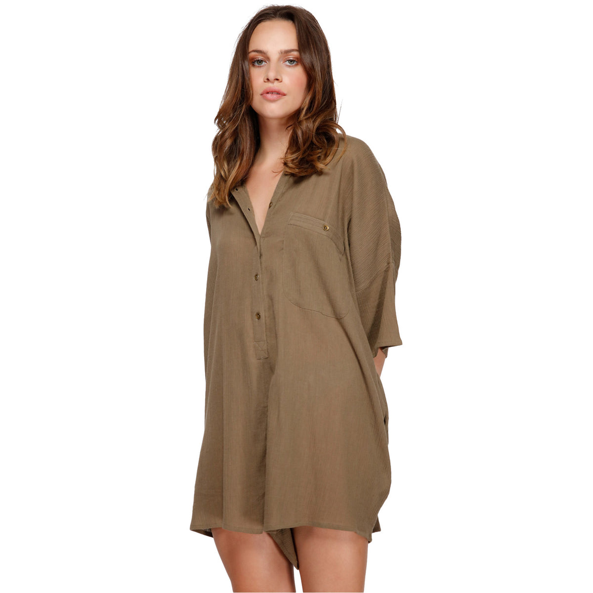 RVCA Air Weave Romper Cadet Green