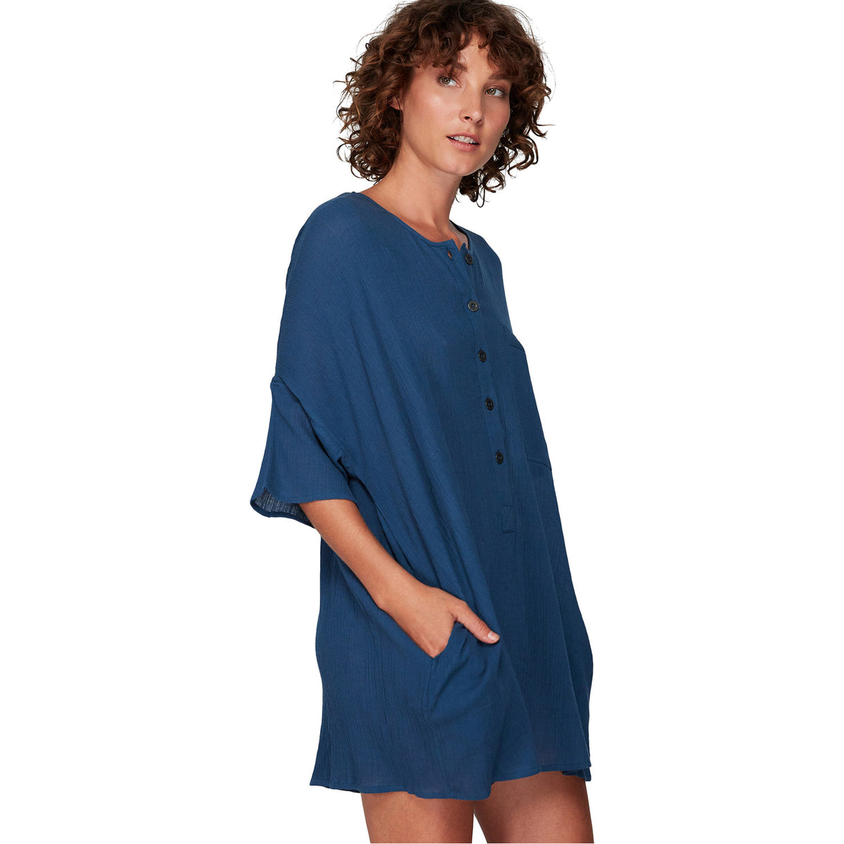 RVCA Air Weave Romper Dark Denim