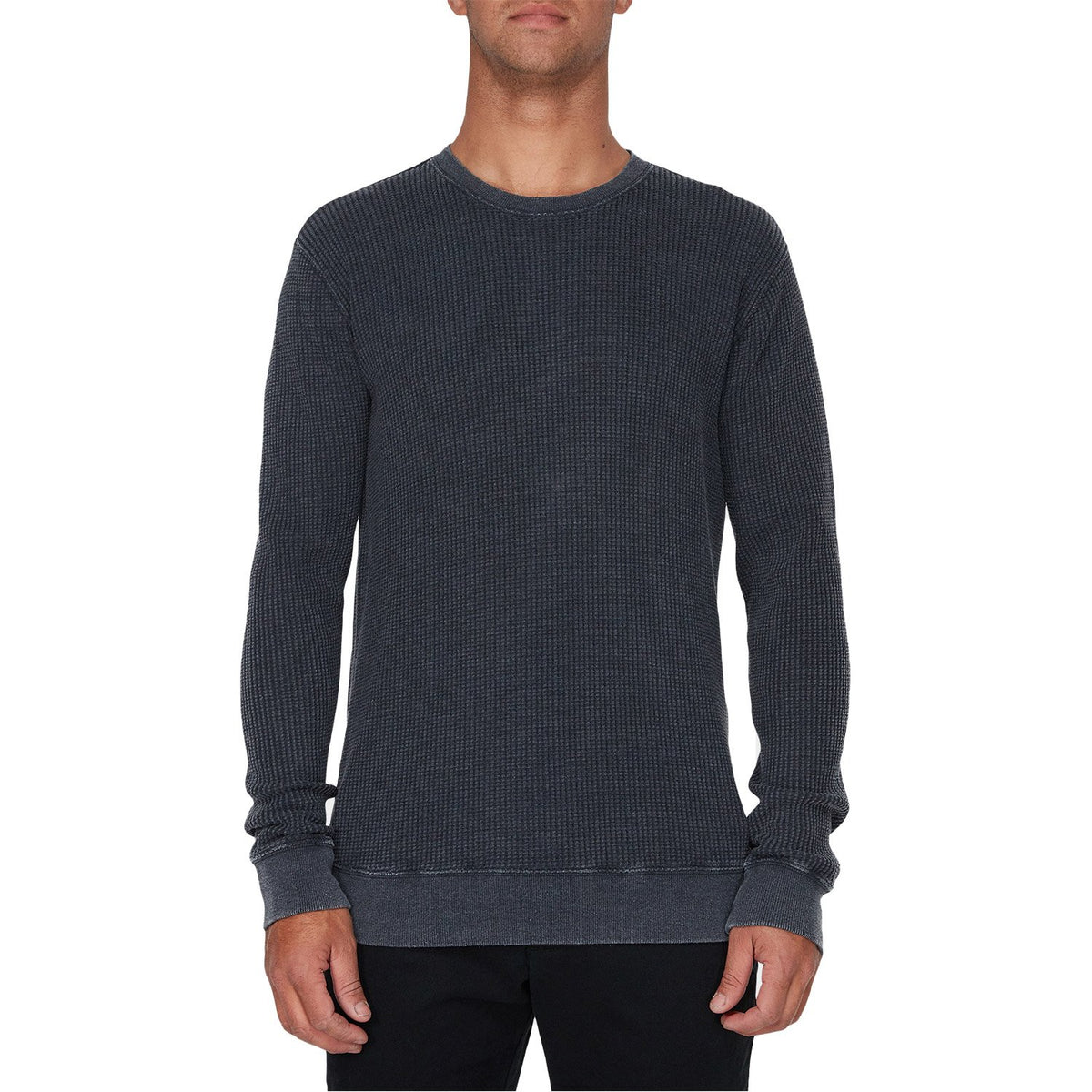 Rvca Carded Waffle Crew RVCA Black