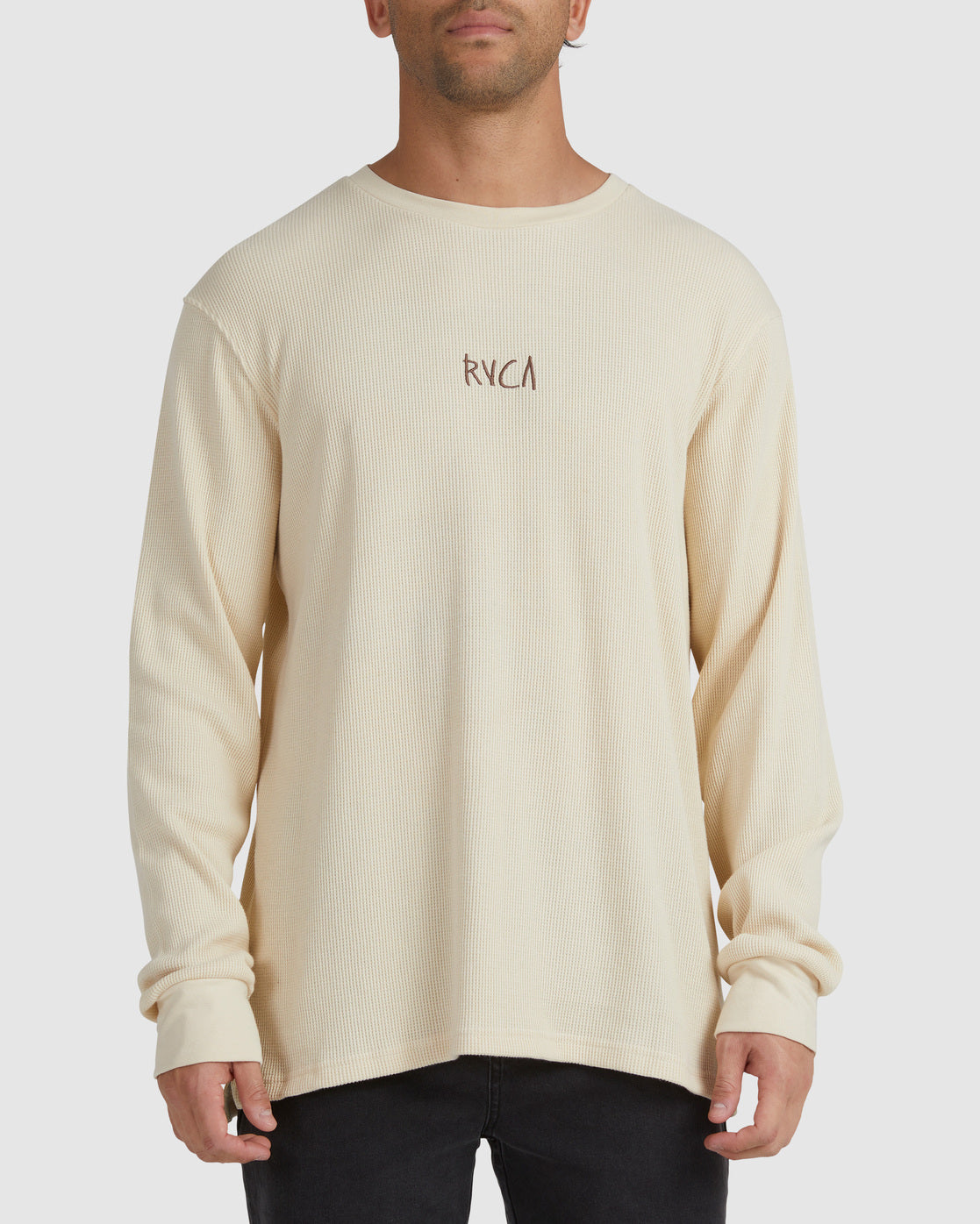 RVCA DECKER WAFFLE LS BLEACHED