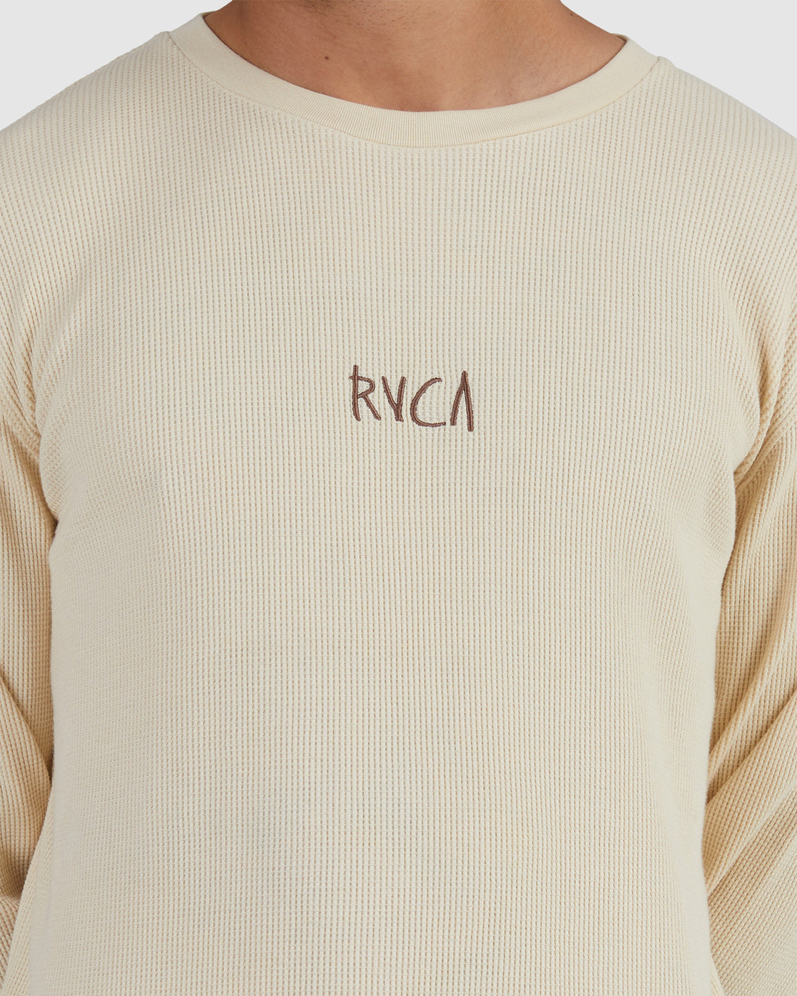 RVCA DECKER WAFFLE LS BLEACHED