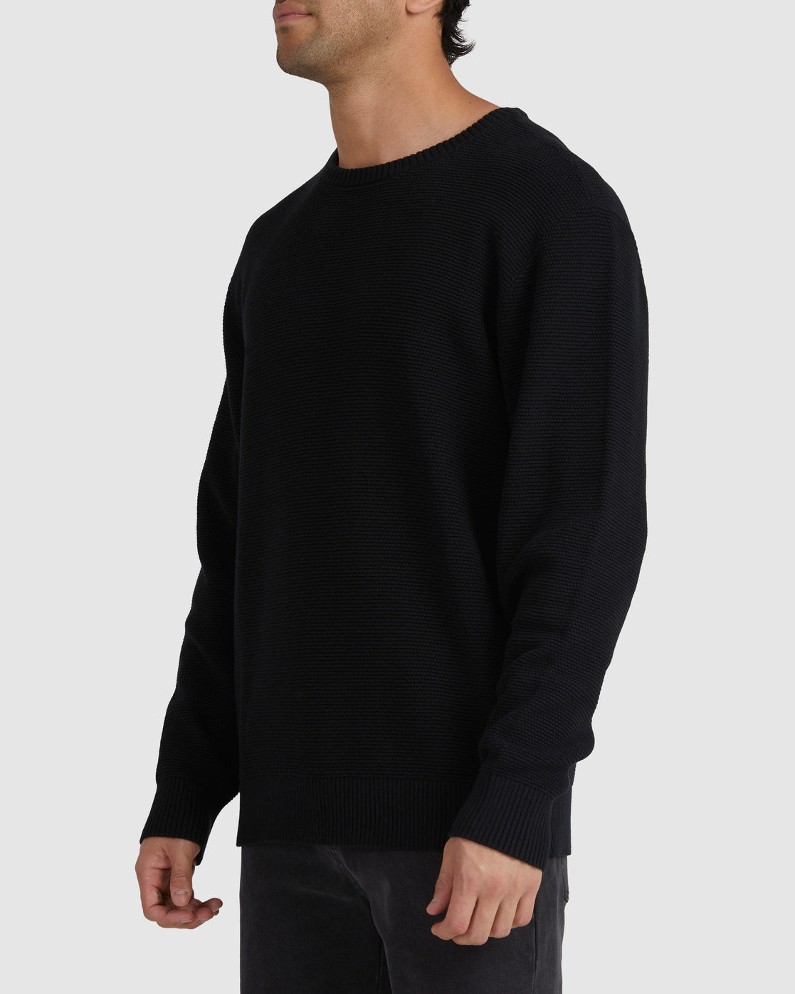 RVCA Duke Crew Knit BLACK