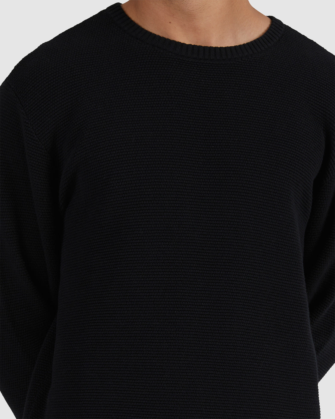 RVCA Duke Crew Knit BLACK