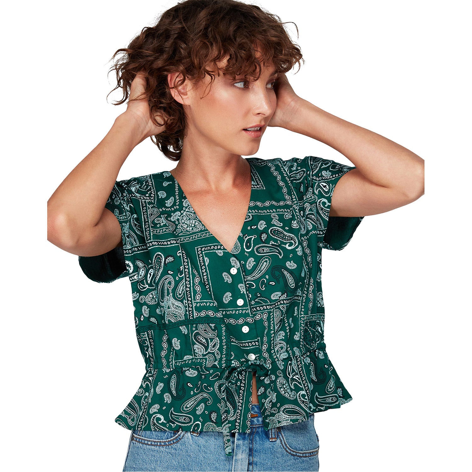 RVCA Farren Top Evergreen