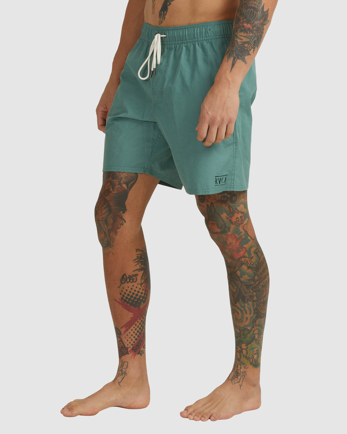 RVCA Opposites Elastic 2 Boardshorts 17" NEW SPINACH