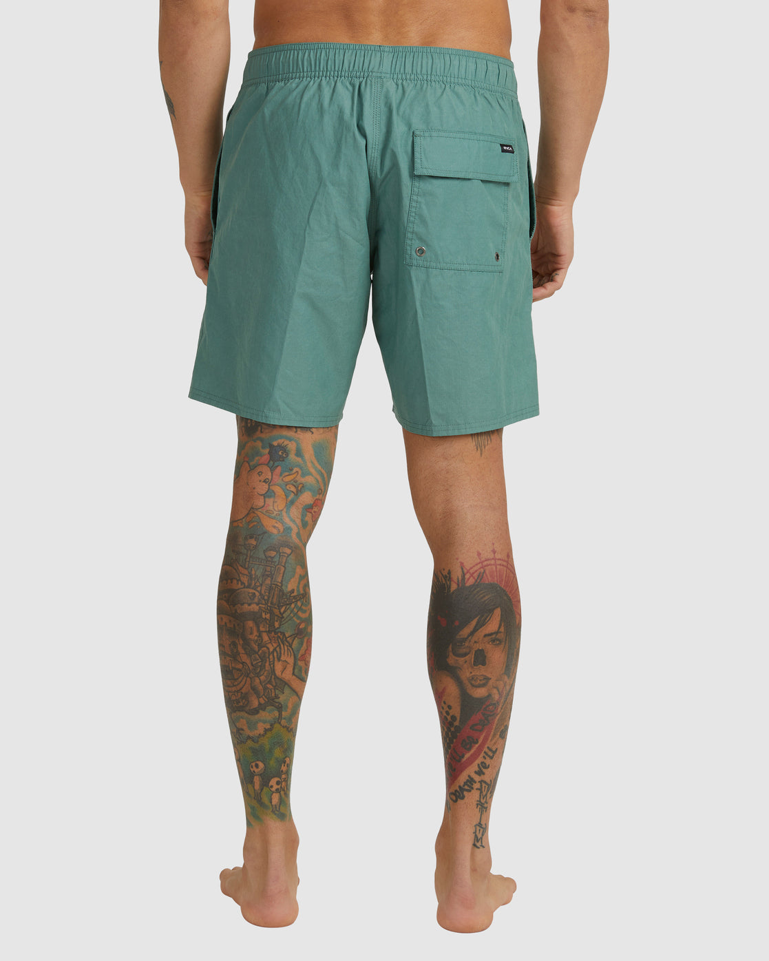 RVCA Opposites Elastic 2 Boardshorts 17" NEW SPINACH