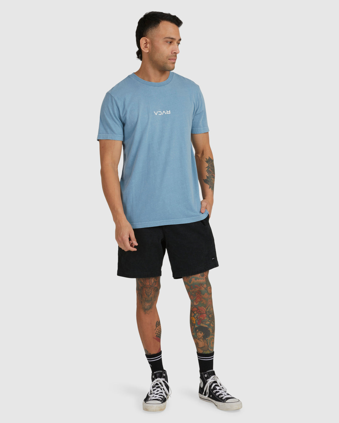 RVCA RVCA MINI FLIPPED SHORT SLEEVE TEE Aged indigo