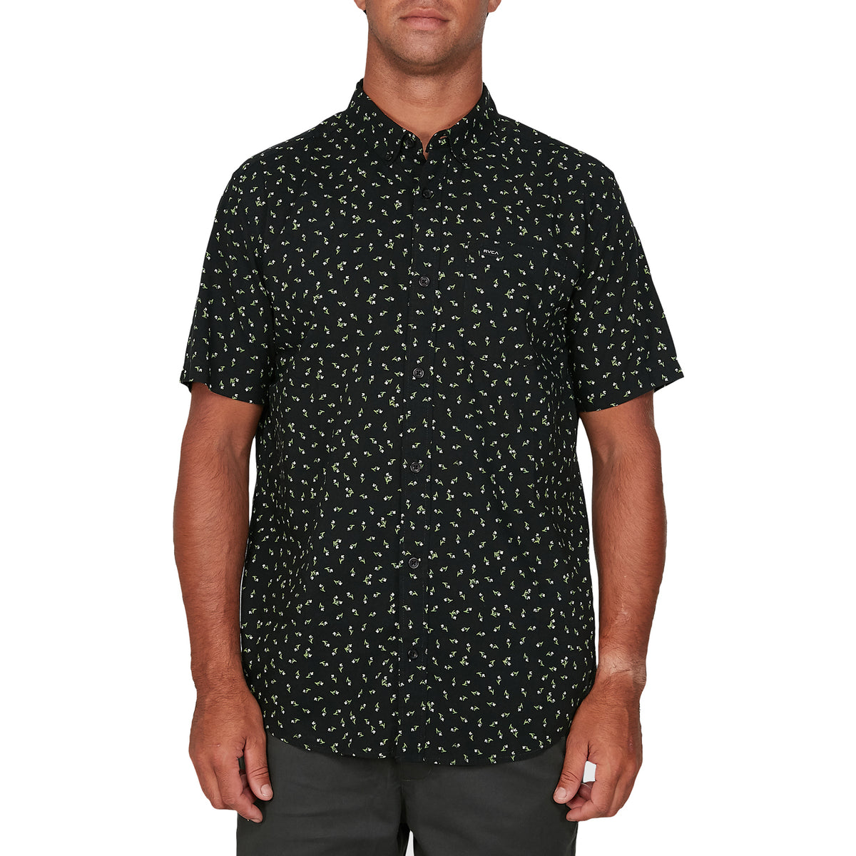 RVCA Scattered Short Sleeve Dress Shirt Black