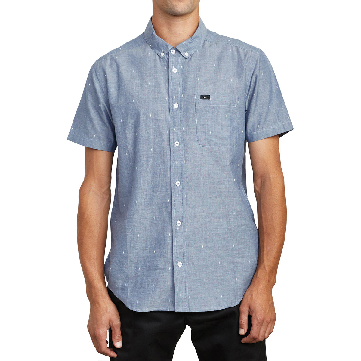 RVCA That'll Do Dobby Dress Shirt Ash Blue