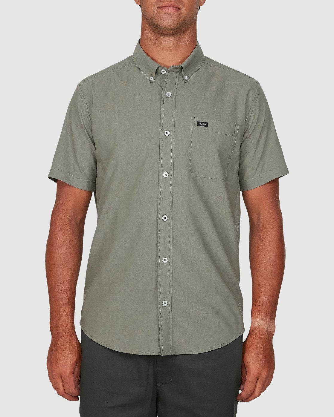 RVCA Thatll Do Stretch Short Sleeve Shirt Cactus