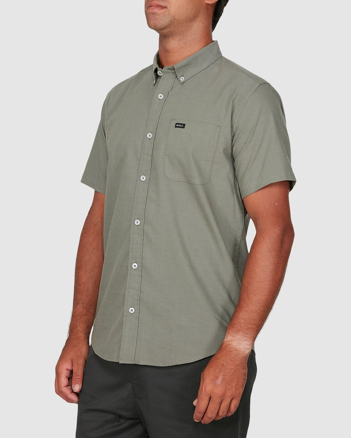 RVCA Thatll Do Stretch Short Sleeve Shirt Cactus