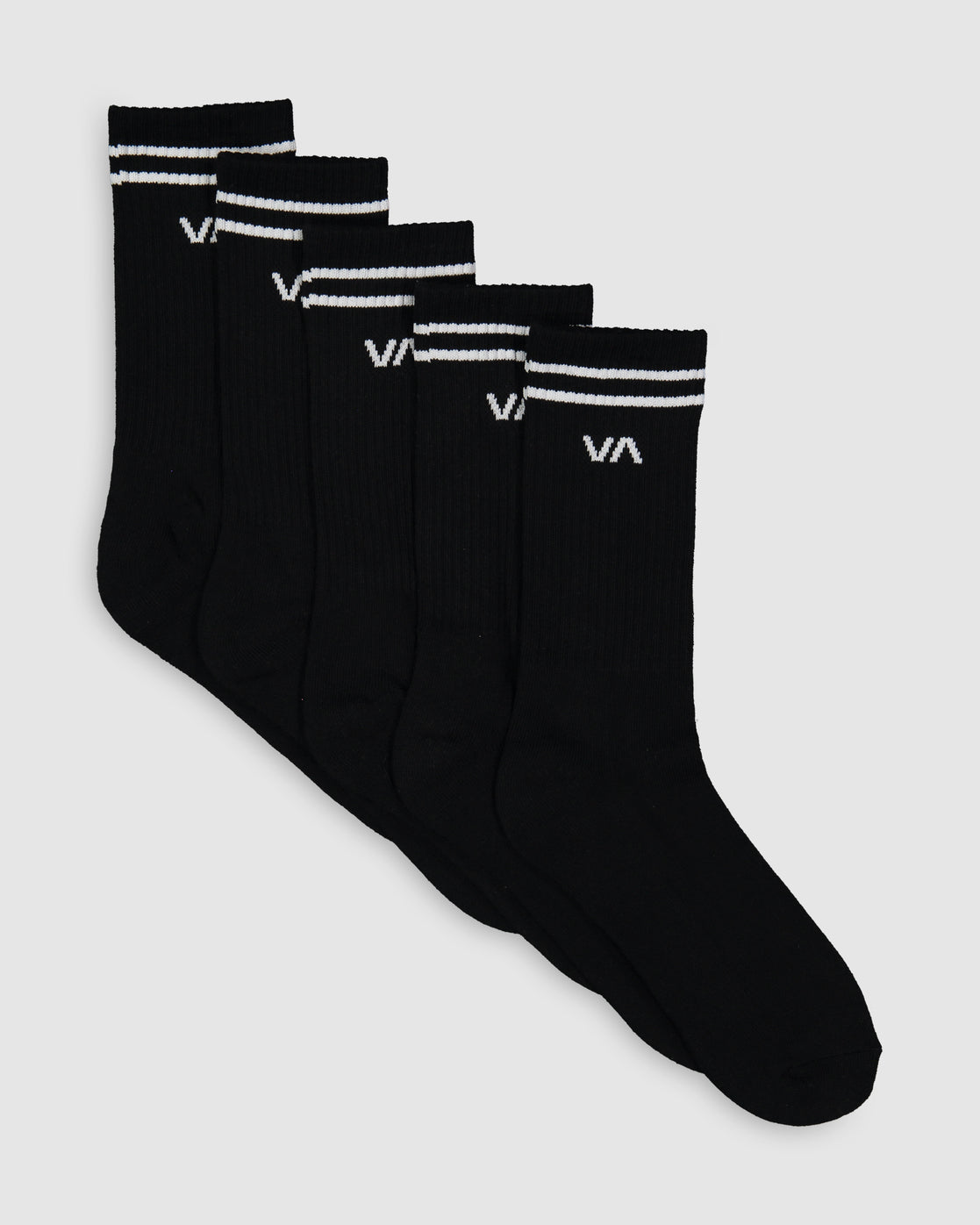 RVCA Union Sock Iii 5 Pack BLACK