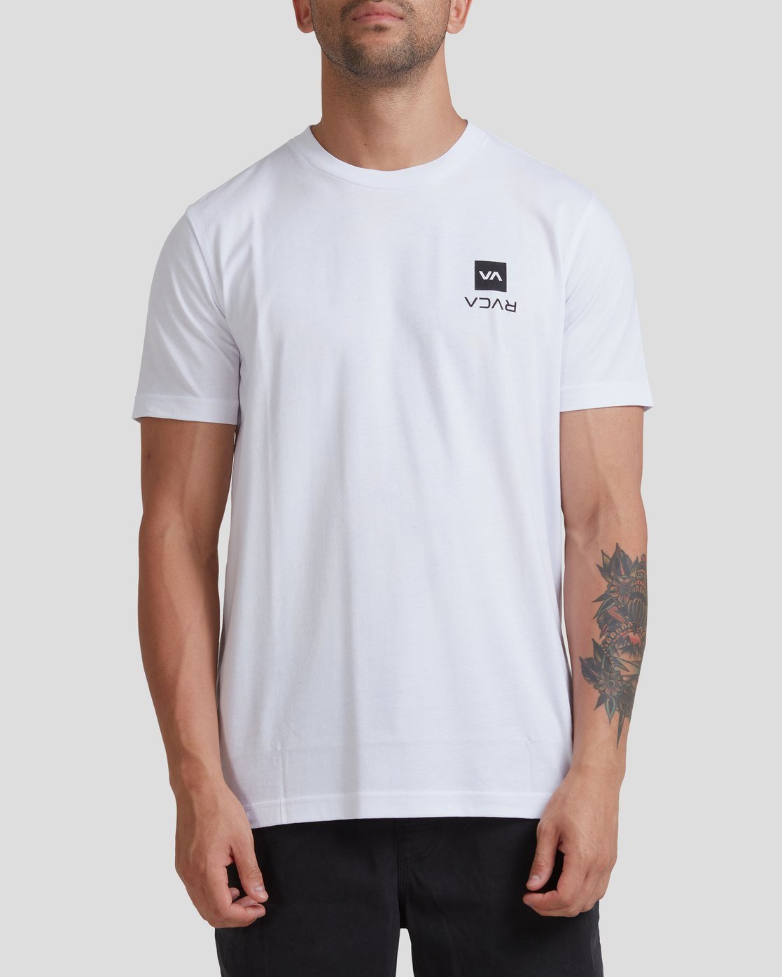 RVCA Upstate Short Organic Sleeve Tee WHITE