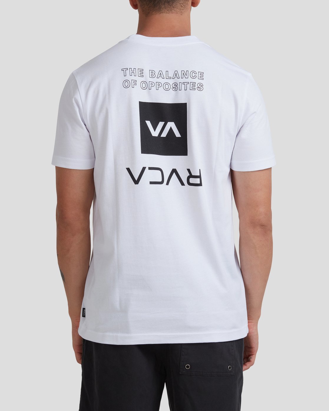 RVCA Upstate Short Organic Sleeve Tee WHITE