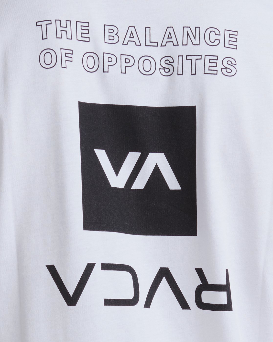 RVCA Upstate Short Organic Sleeve Tee WHITE