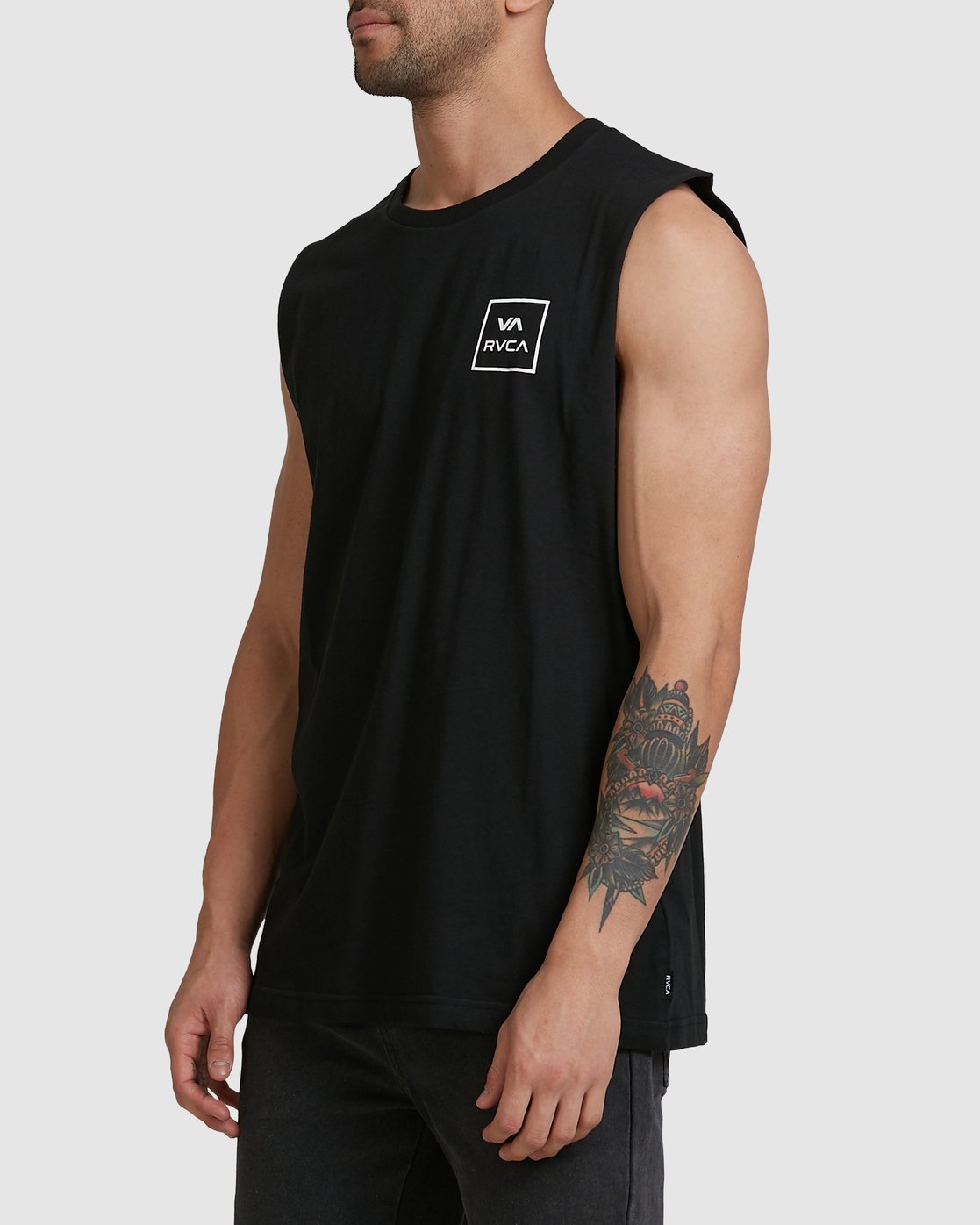 RVCA Va All The Way Muscle Top Black