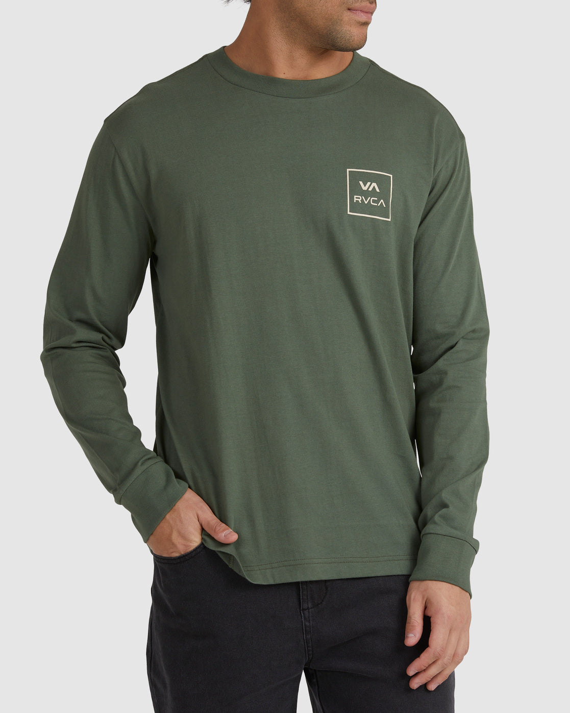 RVCA VA All The Ways Long Sleeve Tee CACTUS