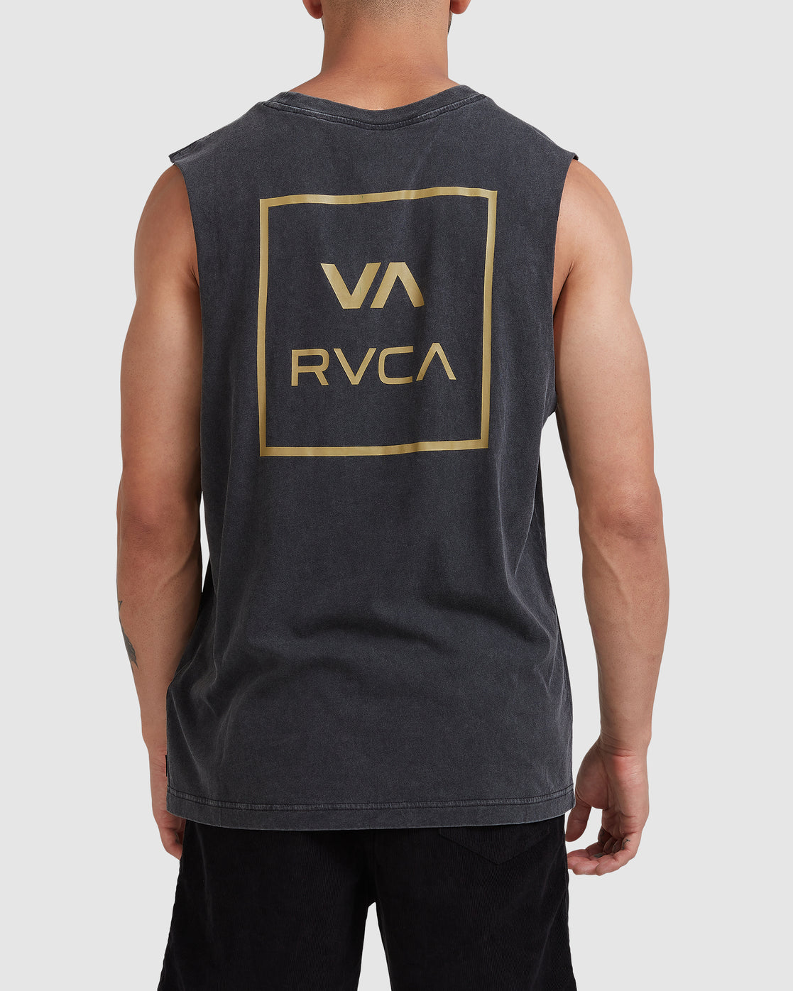 RVCA VA ALL THE WAYS MUSCLE BLACK ACID